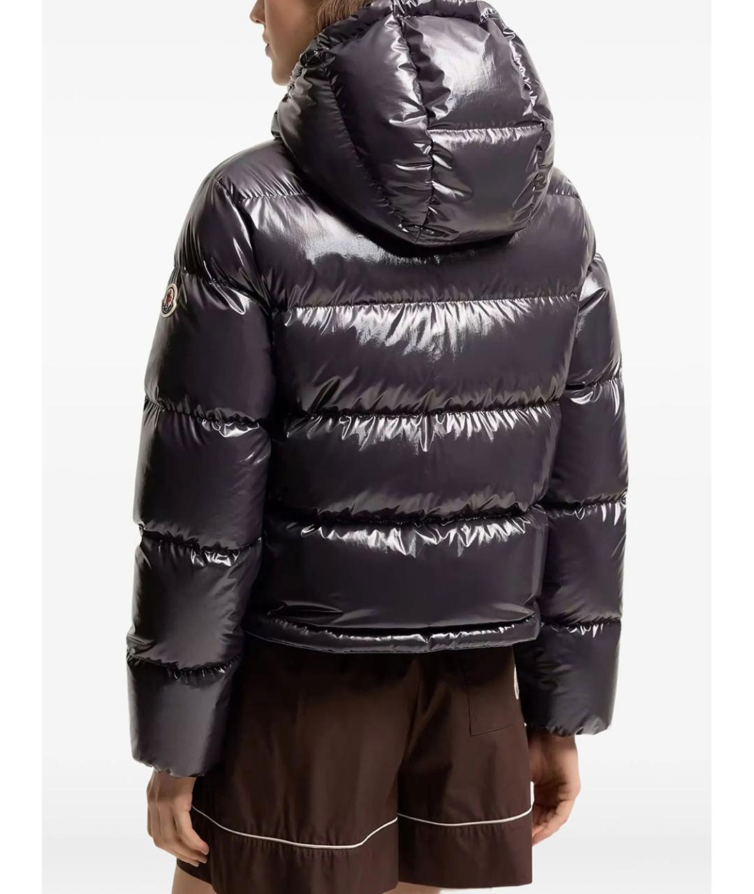 MONCLER Синий полиамидовый пуховик, фото 3
