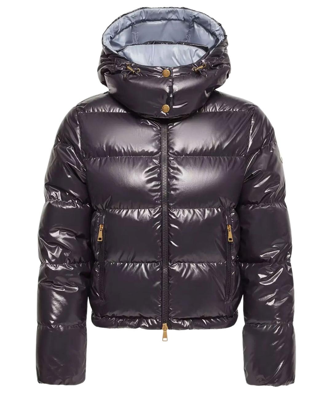 MONCLER Синий полиамидовый пуховик, фото 1