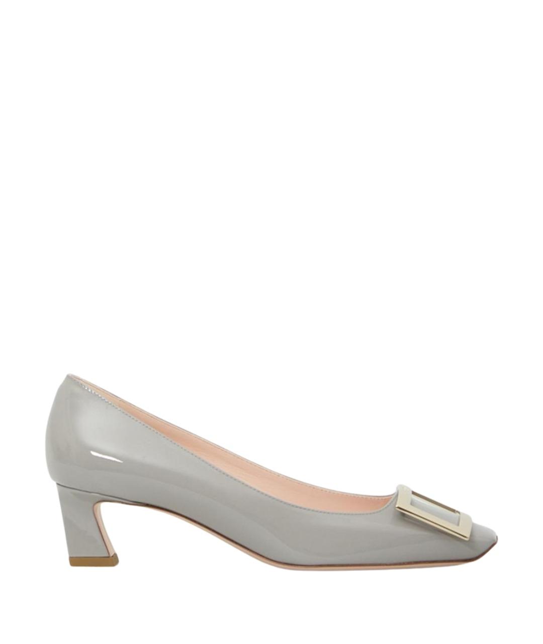 ROGER VIVIER Серые кожаные туфли, фото 1
