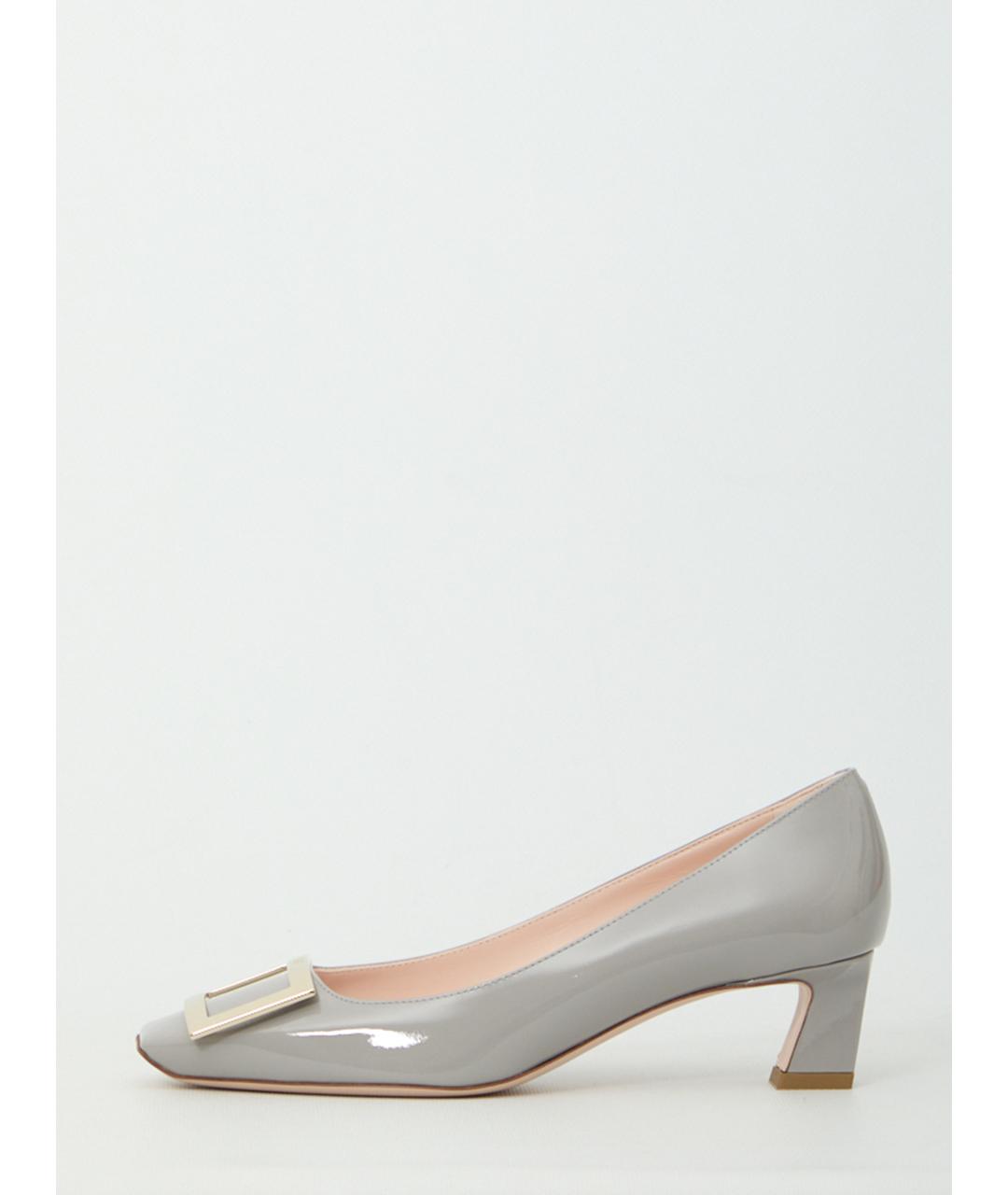 ROGER VIVIER Серые кожаные туфли, фото 4