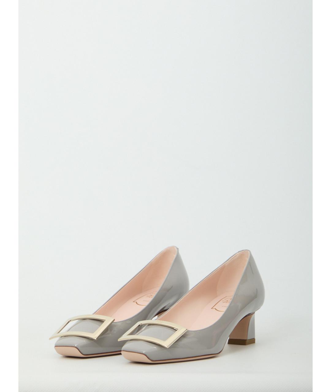 ROGER VIVIER Серые кожаные туфли, фото 2