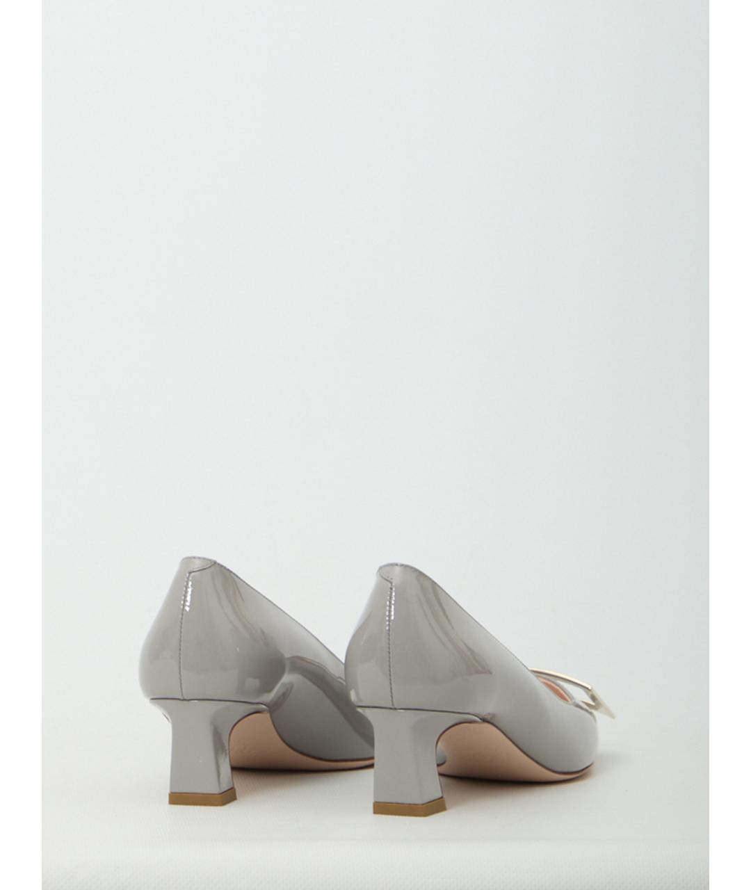 ROGER VIVIER Серые кожаные туфли, фото 3