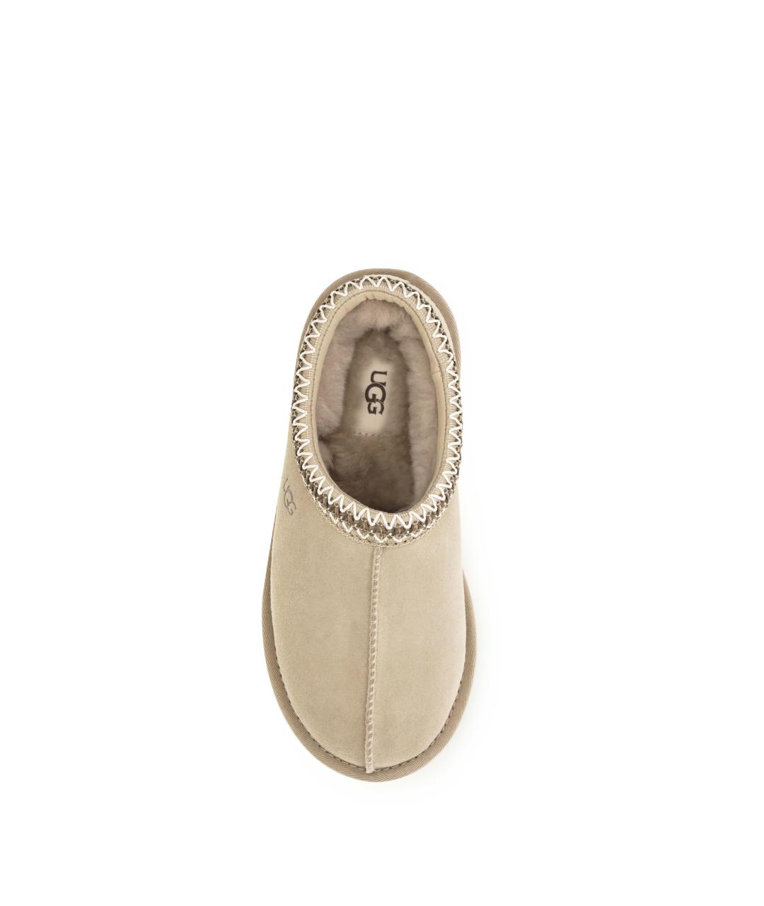 UGG Бежевые замшевые сабо, фото 4