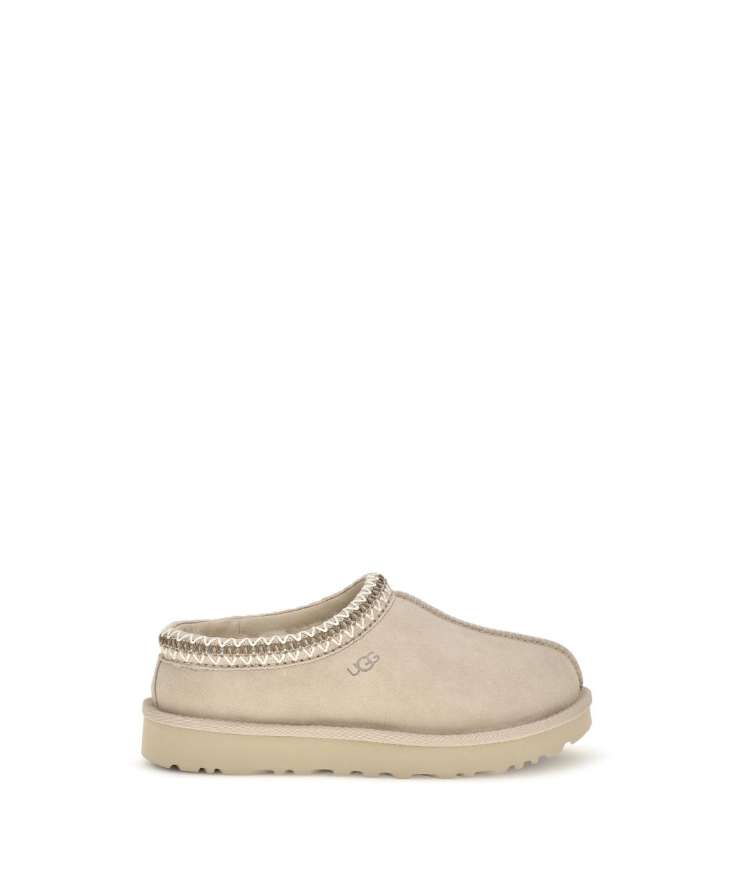 UGG Бежевые замшевые сабо, фото 1