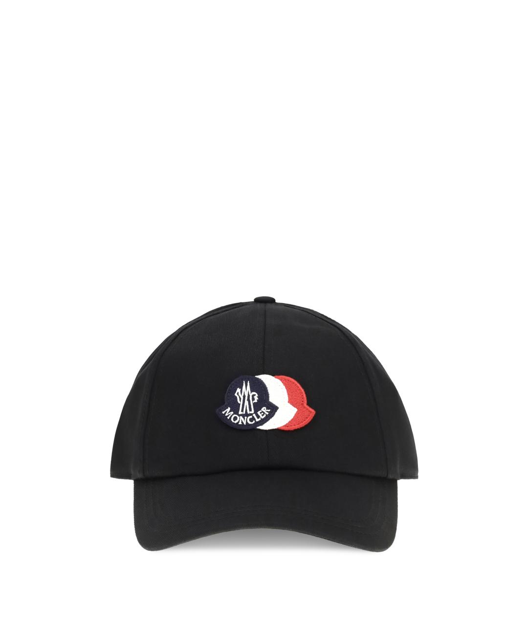 MONCLER Черная хлопковая кепка/бейсболка, фото 1