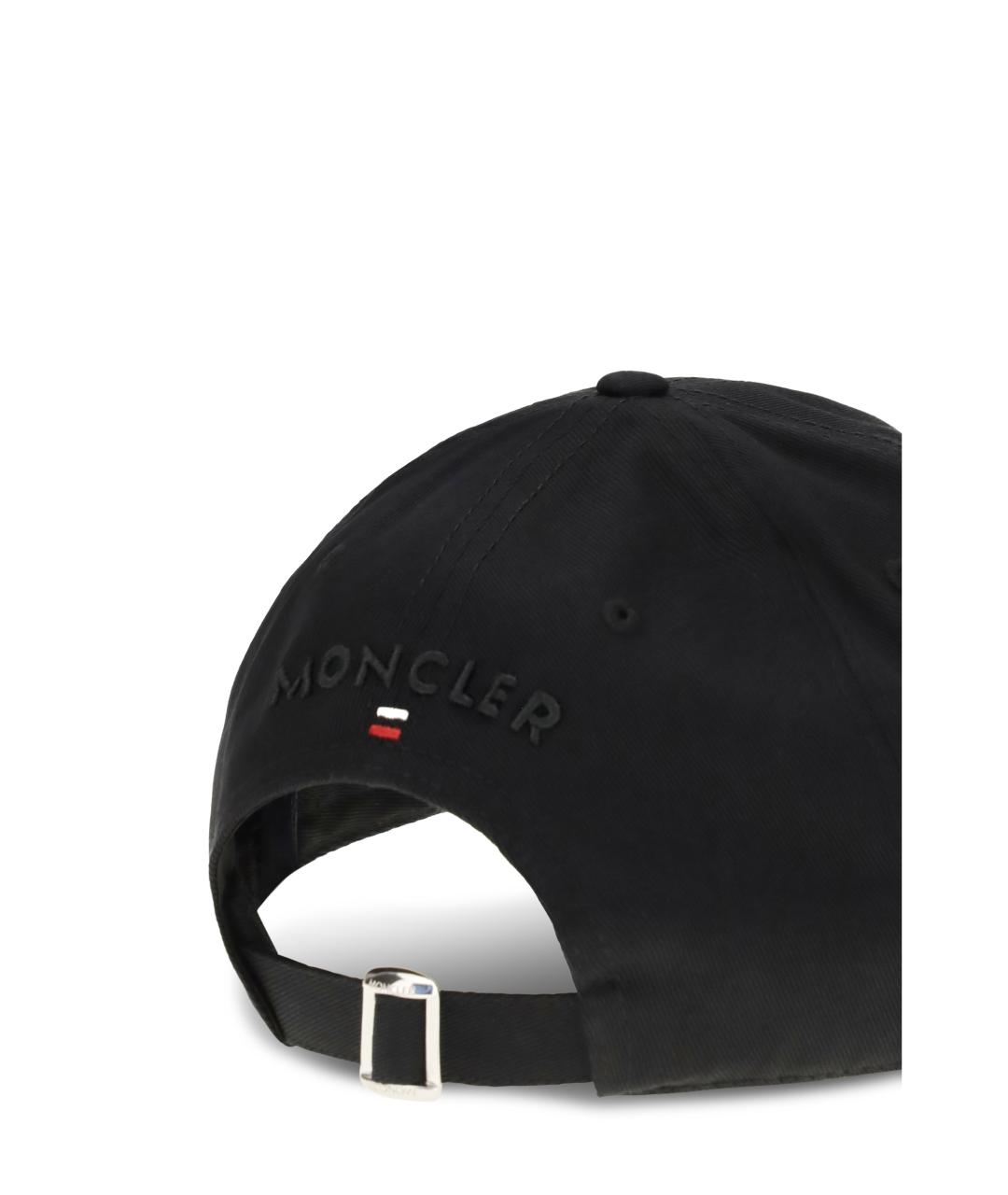 MONCLER Черная хлопковая кепка/бейсболка, фото 3