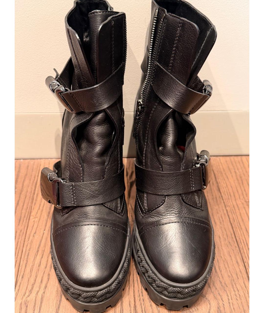 CASADEI Черные кожаные ботильоны, фото 2
