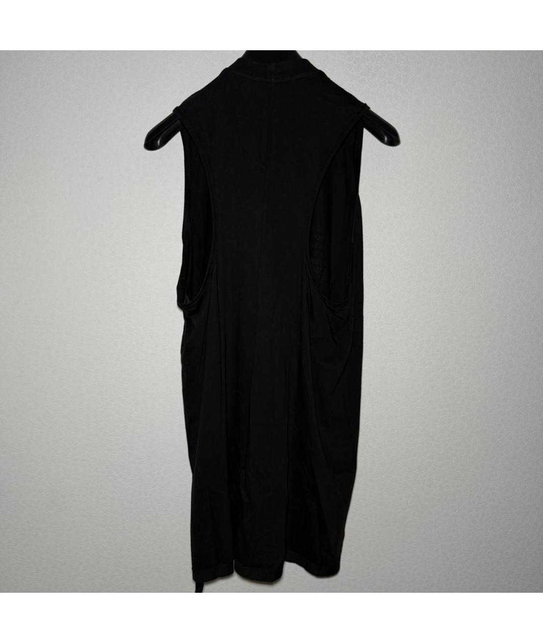 RICK OWENS DRKSHDW Черная хлопковая майка, фото 3