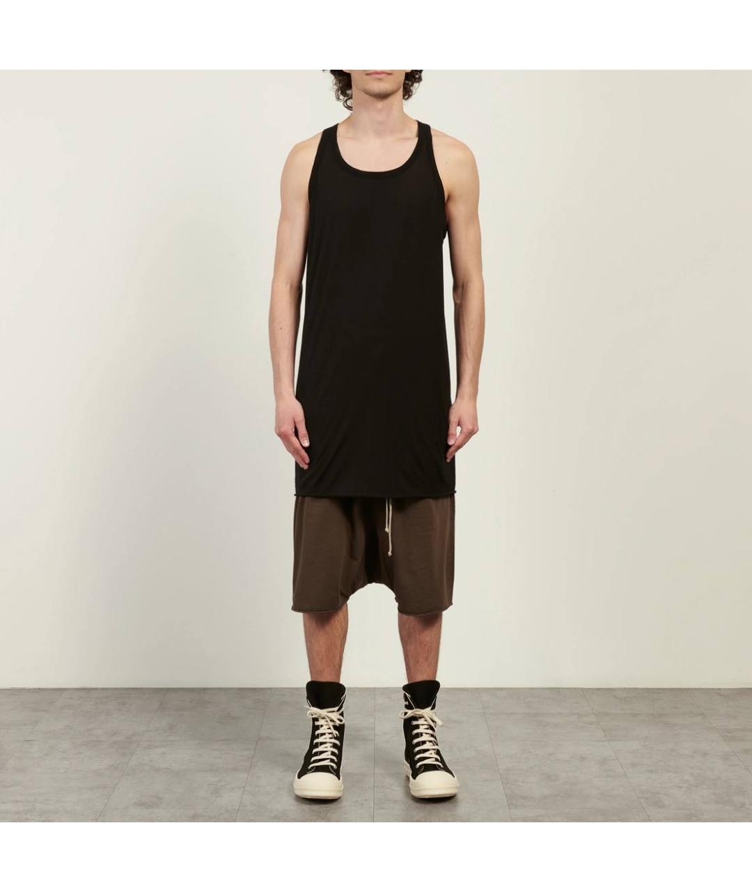 RICK OWENS DRKSHDW Коричневая хлопковая майка, фото 7