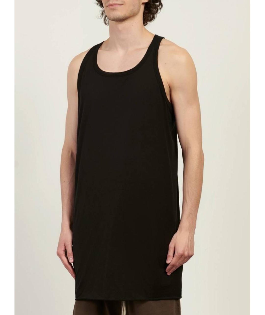 RICK OWENS DRKSHDW Коричневая хлопковая майка, фото 2