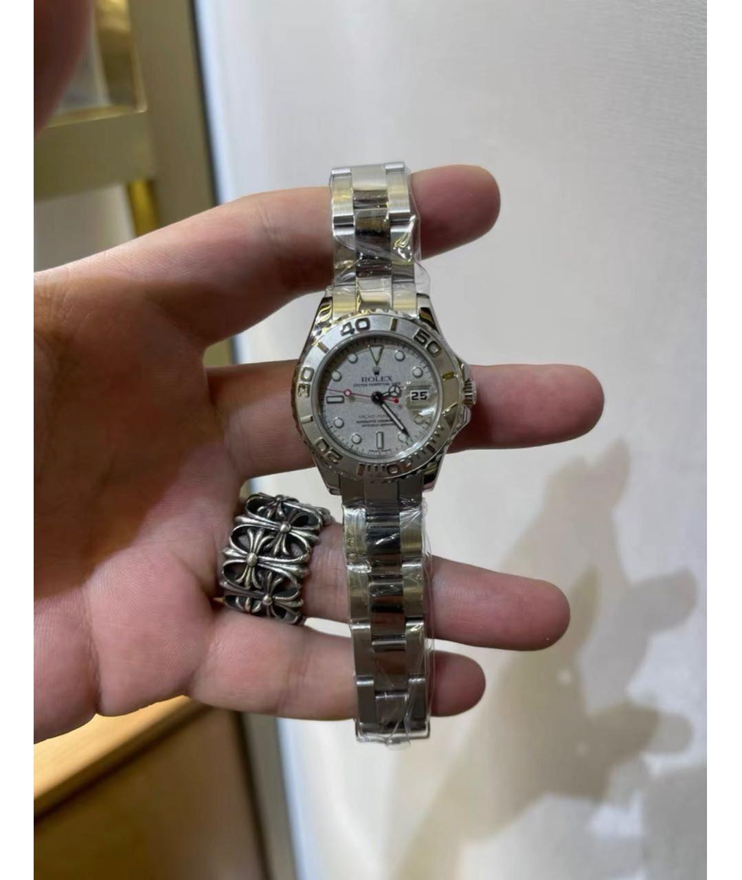 ROLEX Серебряные металлические часы, фото 2