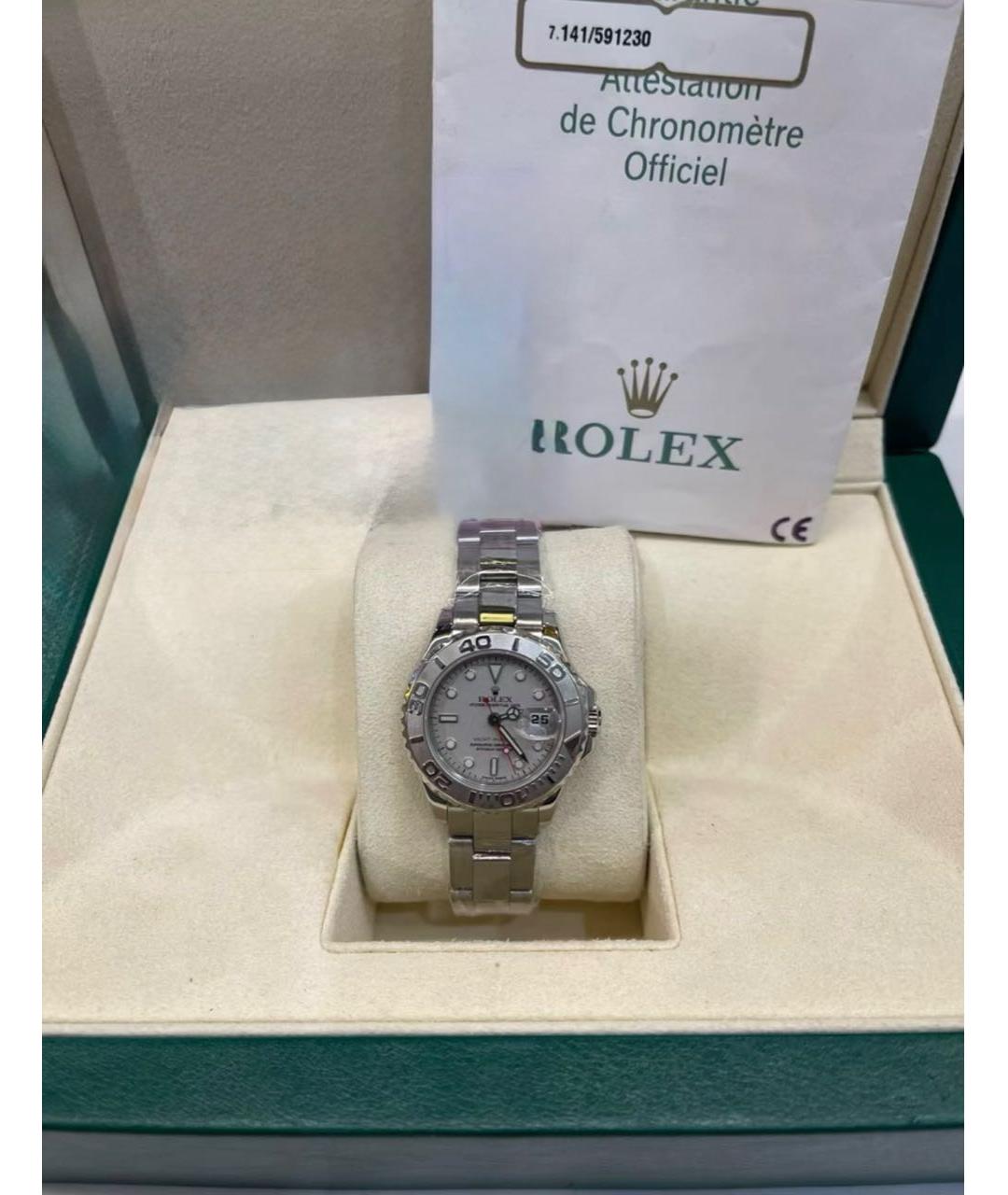 ROLEX Серебряные металлические часы, фото 3
