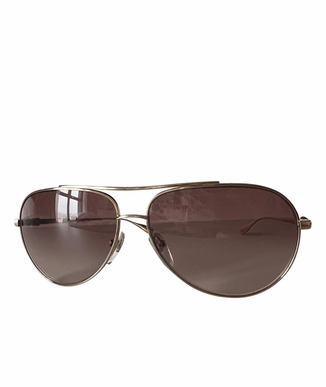CHROME HEARTS Золотые металлические солнцезащитные очки, фото 1