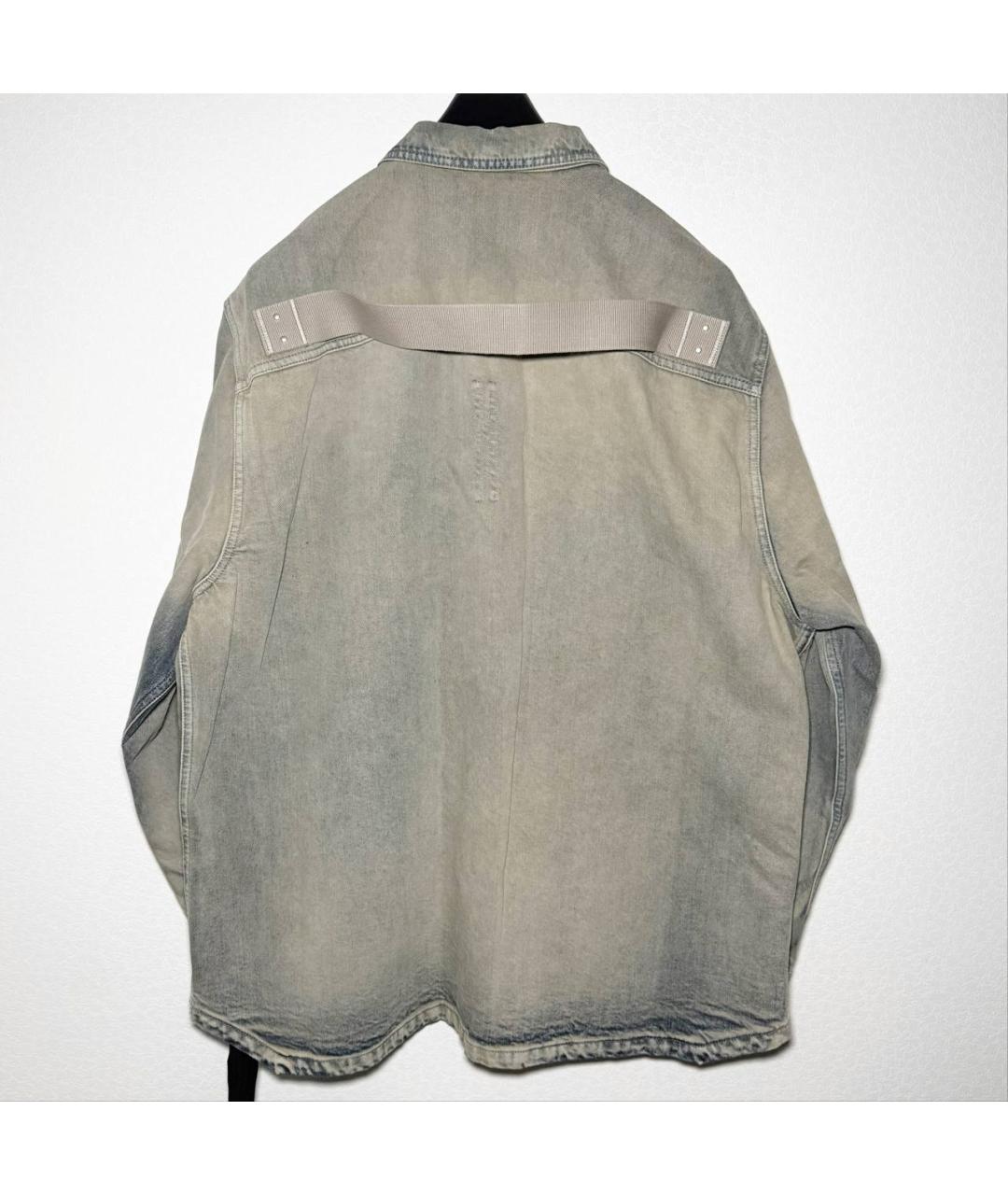 RICK OWENS DRKSHDW Голубая кэжуал рубашка, фото 3
