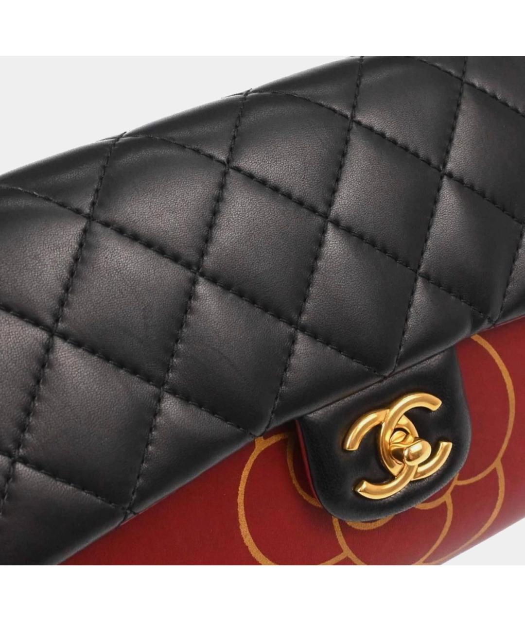 CHANEL Бордовая кожаная сумка через плечо, фото 2