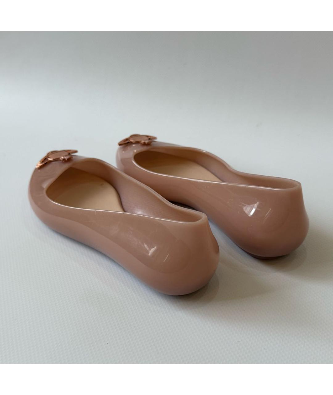 VIVIENNE WESTWOOD Коралловые резиновые балетки, фото 4