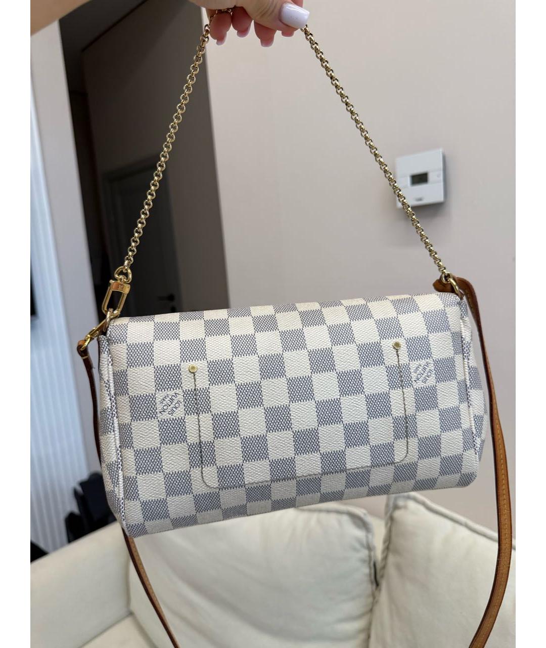 LOUIS VUITTON Бежевая канва сумка через плечо, фото 3