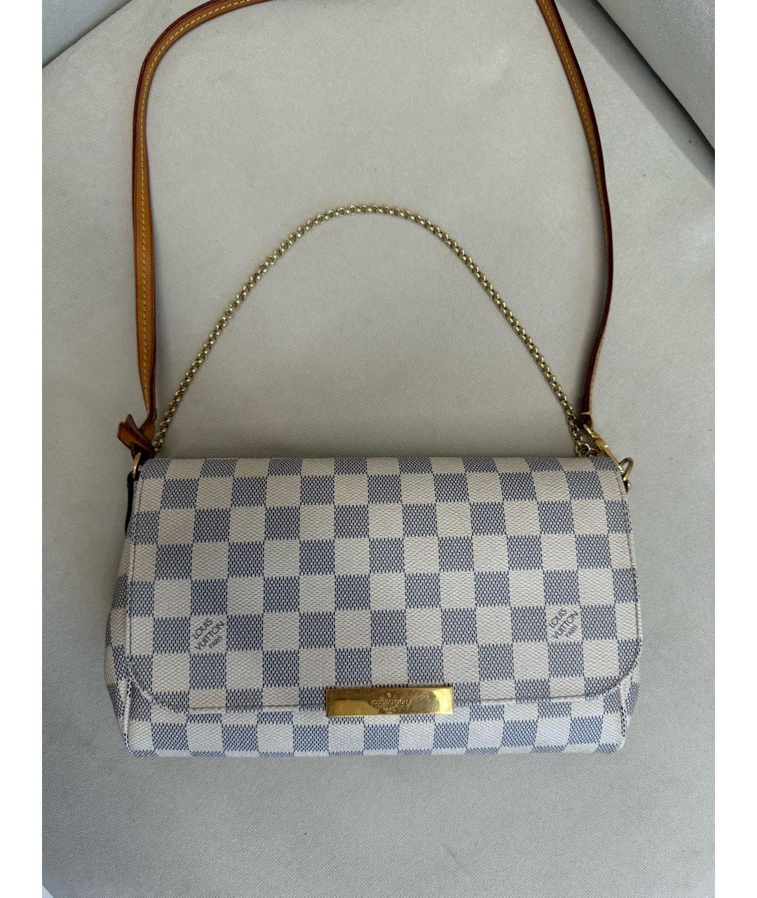 LOUIS VUITTON Бежевая канва сумка через плечо, фото 9