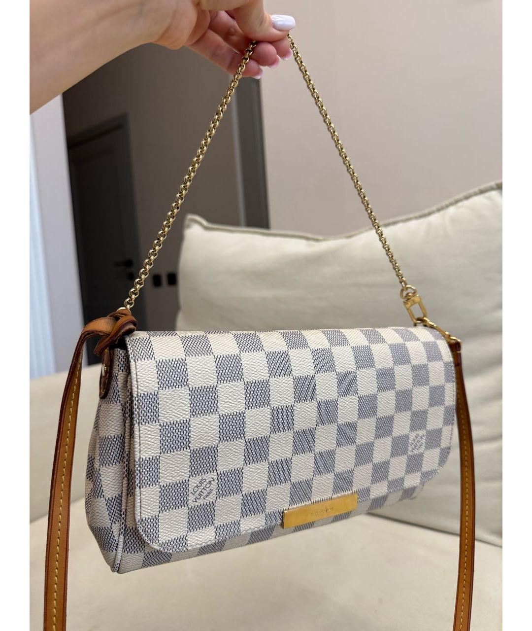 LOUIS VUITTON Бежевая канва сумка через плечо, фото 2