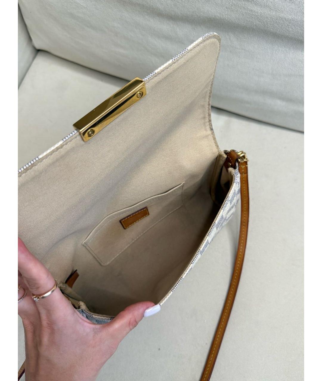 LOUIS VUITTON Бежевая канва сумка через плечо, фото 4