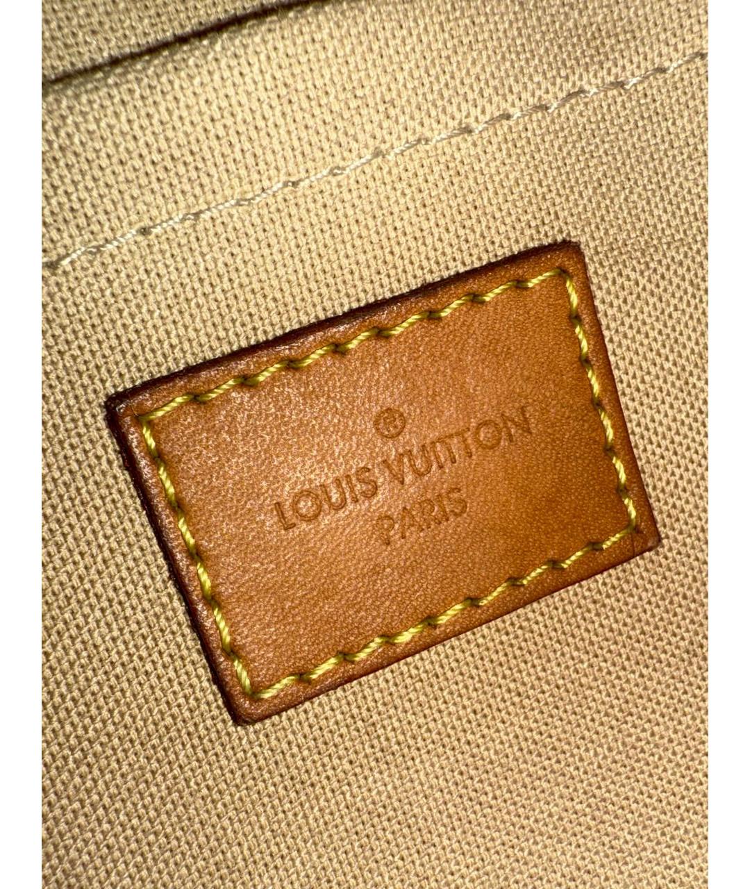 LOUIS VUITTON Бежевая канва сумка через плечо, фото 7