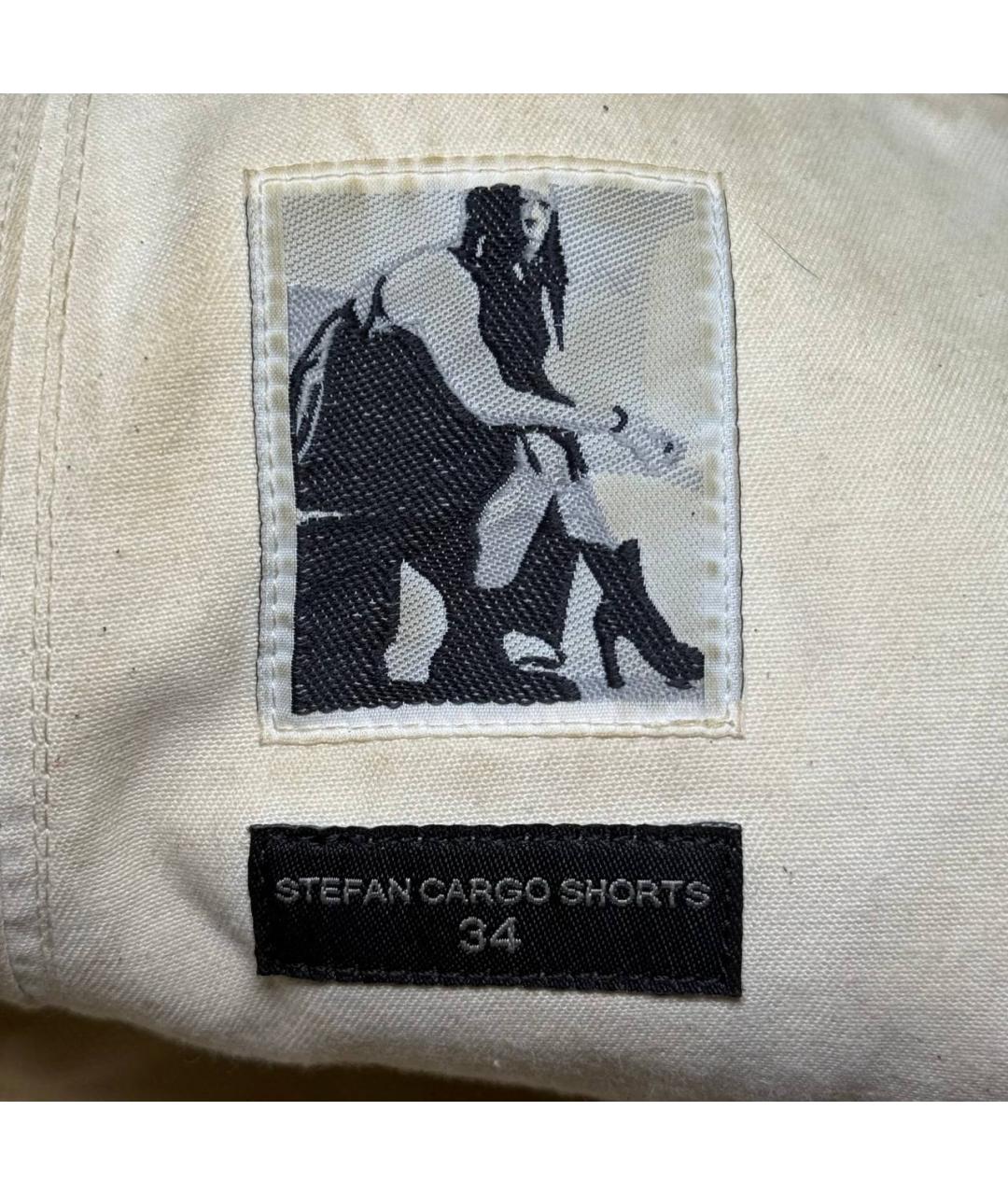 RICK OWENS DRKSHDW Бежевые шорты, фото 9