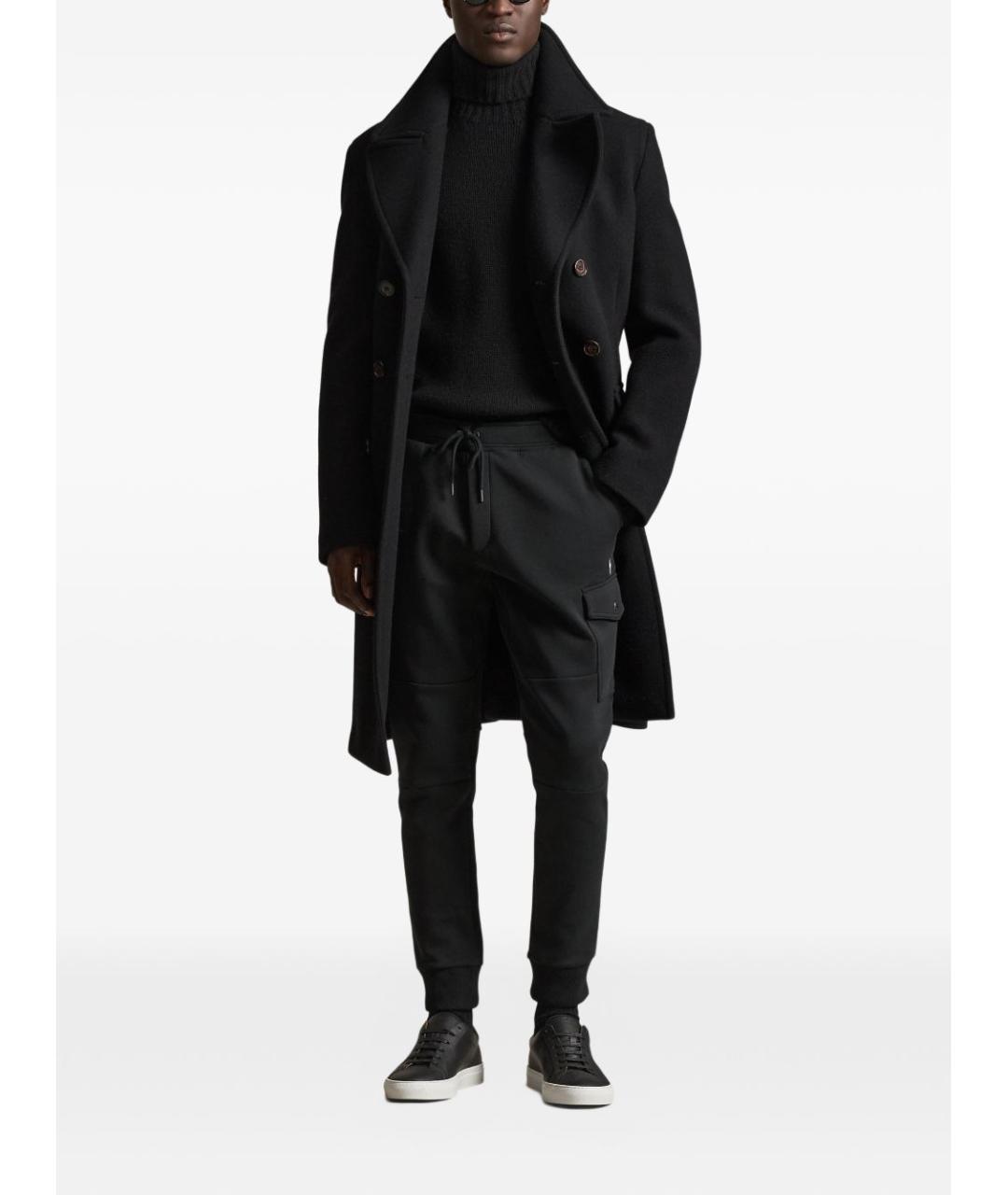 RALPH LAUREN Черные полиэстеровые повседневные брюки, фото 2
