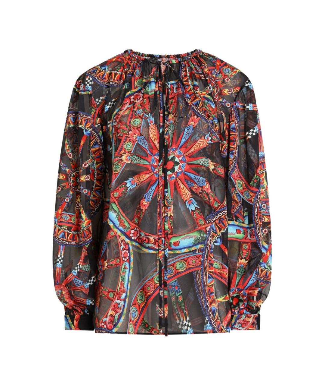 DOLCE&GABBANA Мульти вискозная рубашка, фото 1