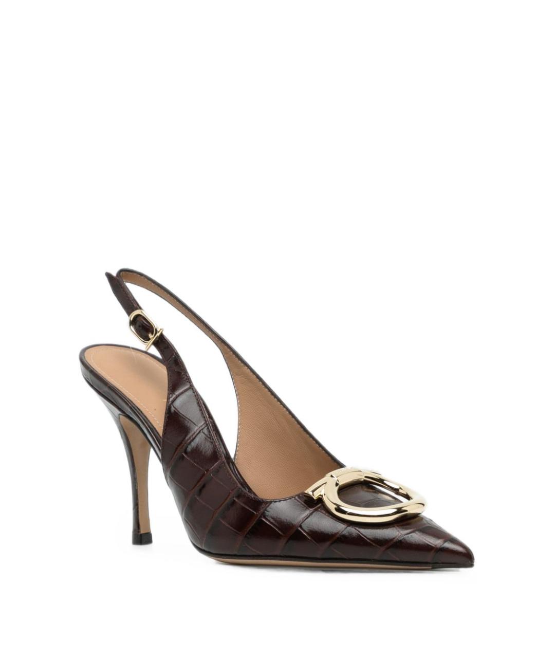 FERRAGAMO Коричневые кожаные туфли, фото 3