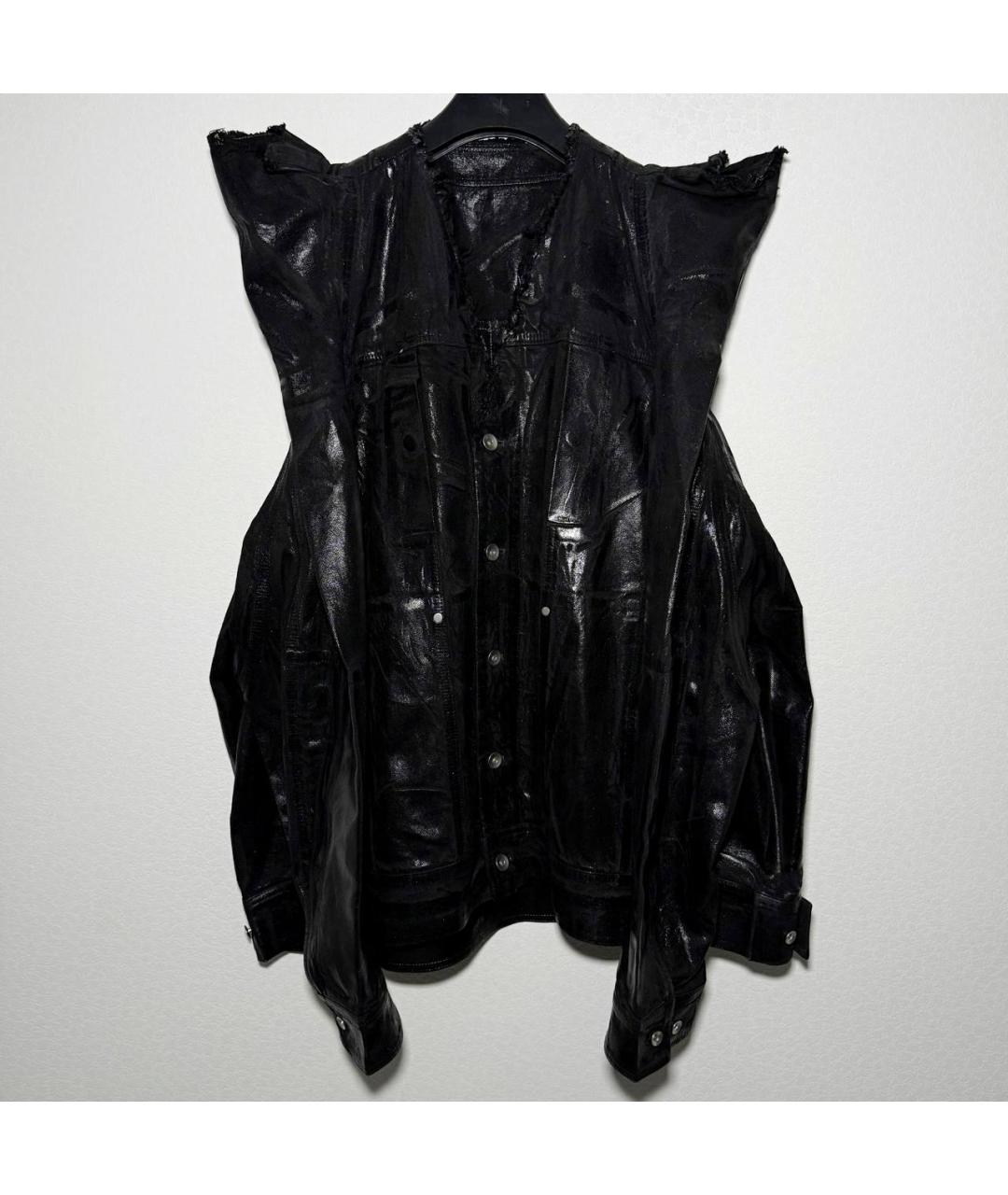 RICK OWENS Черная деним куртка, фото 10