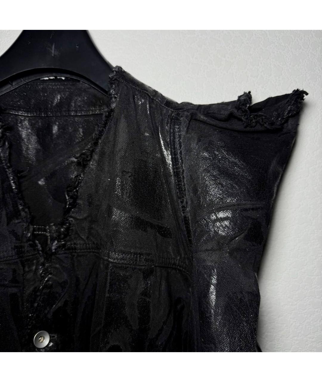 RICK OWENS Черная деним куртка, фото 5
