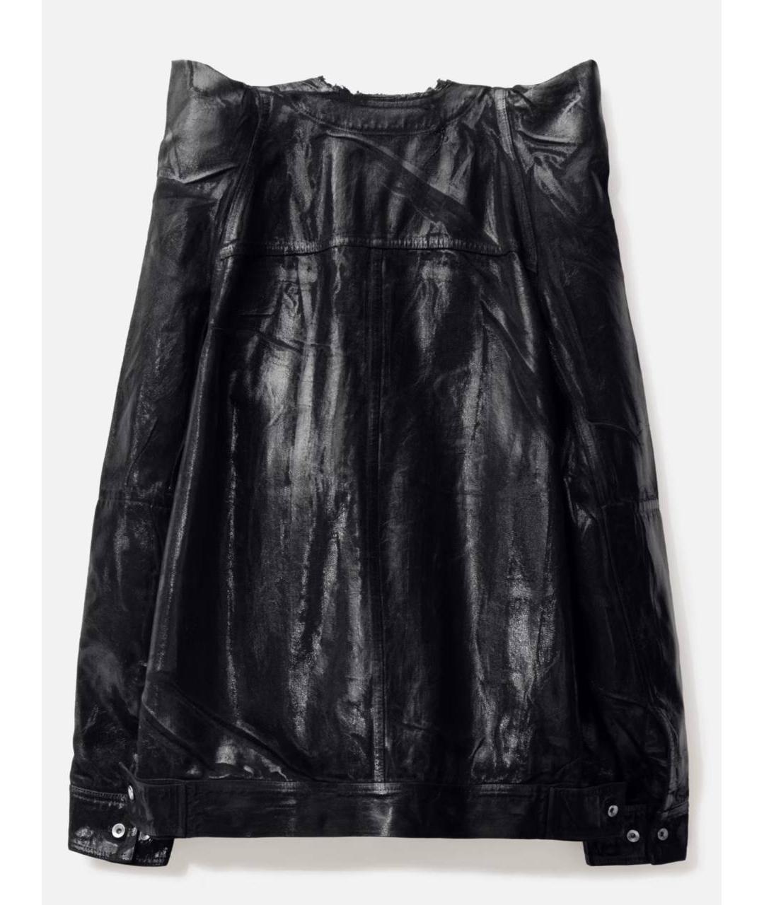 RICK OWENS Черная деним куртка, фото 7