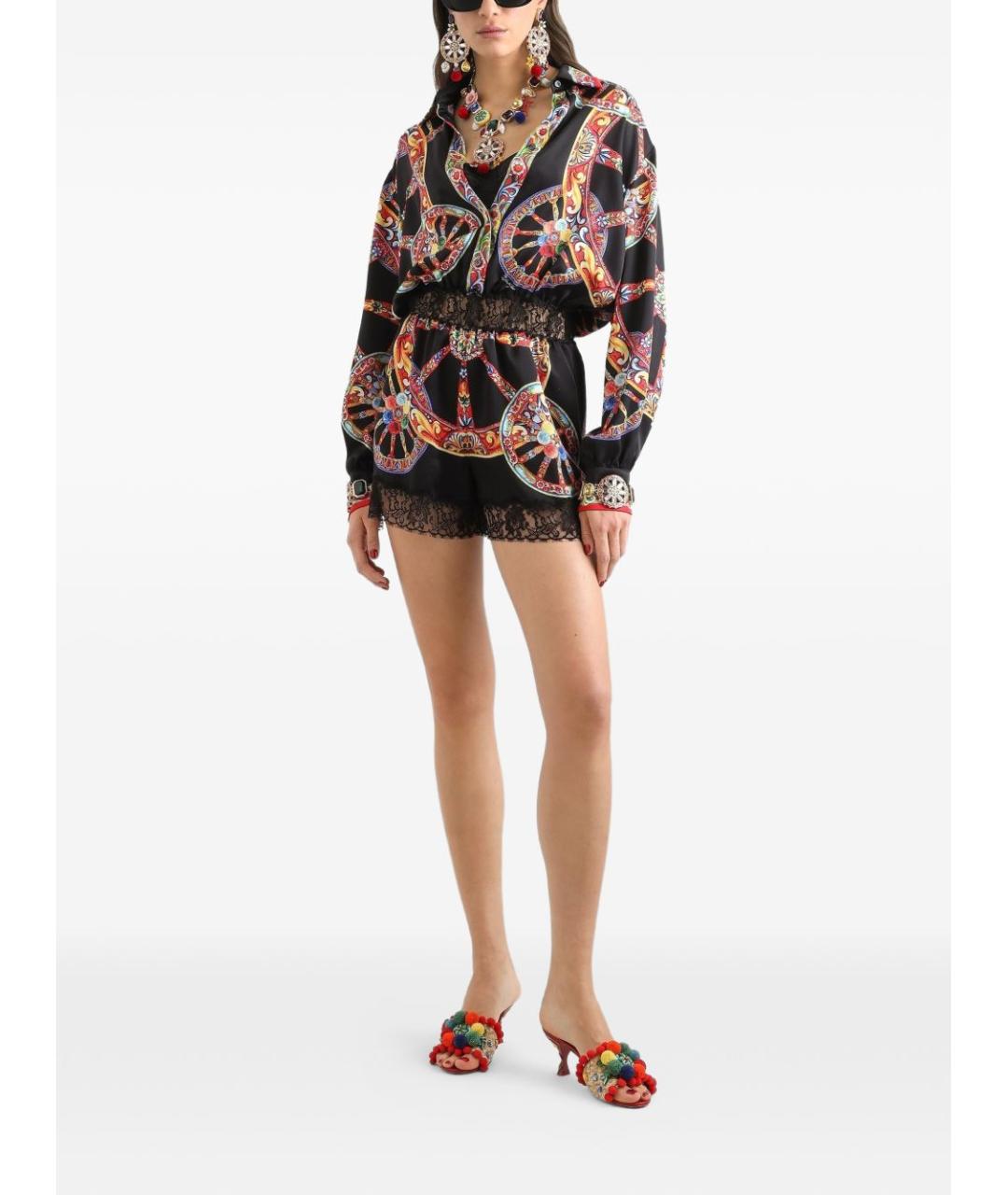 DOLCE&GABBANA Мульти хлопковый комбинезон, фото 3