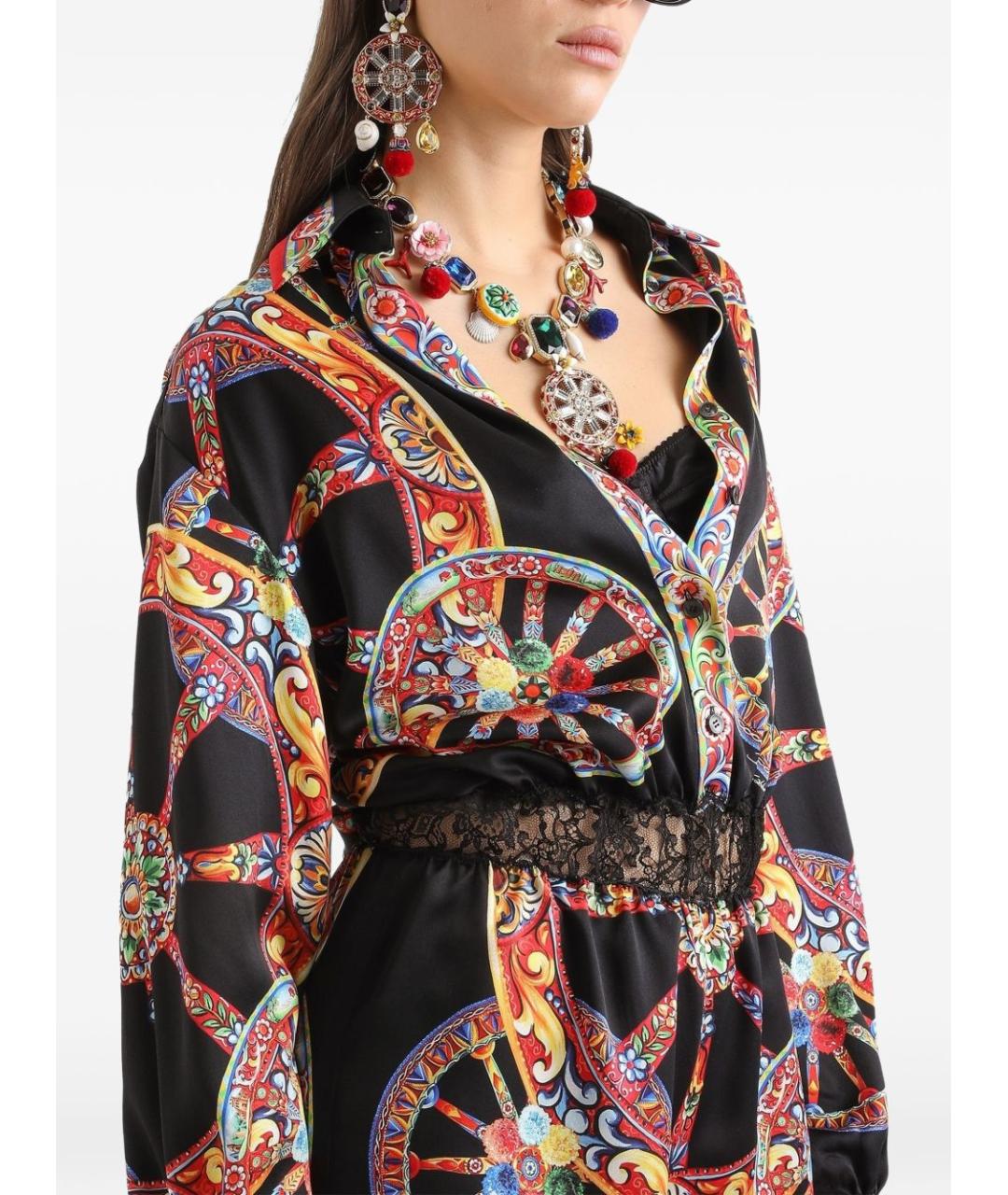 DOLCE&GABBANA Мульти хлопковый комбинезон, фото 2
