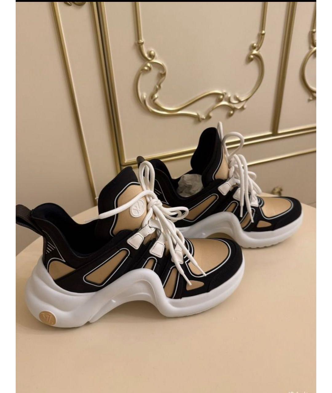 LOUIS VUITTON Бежевые кроссовки, фото 3