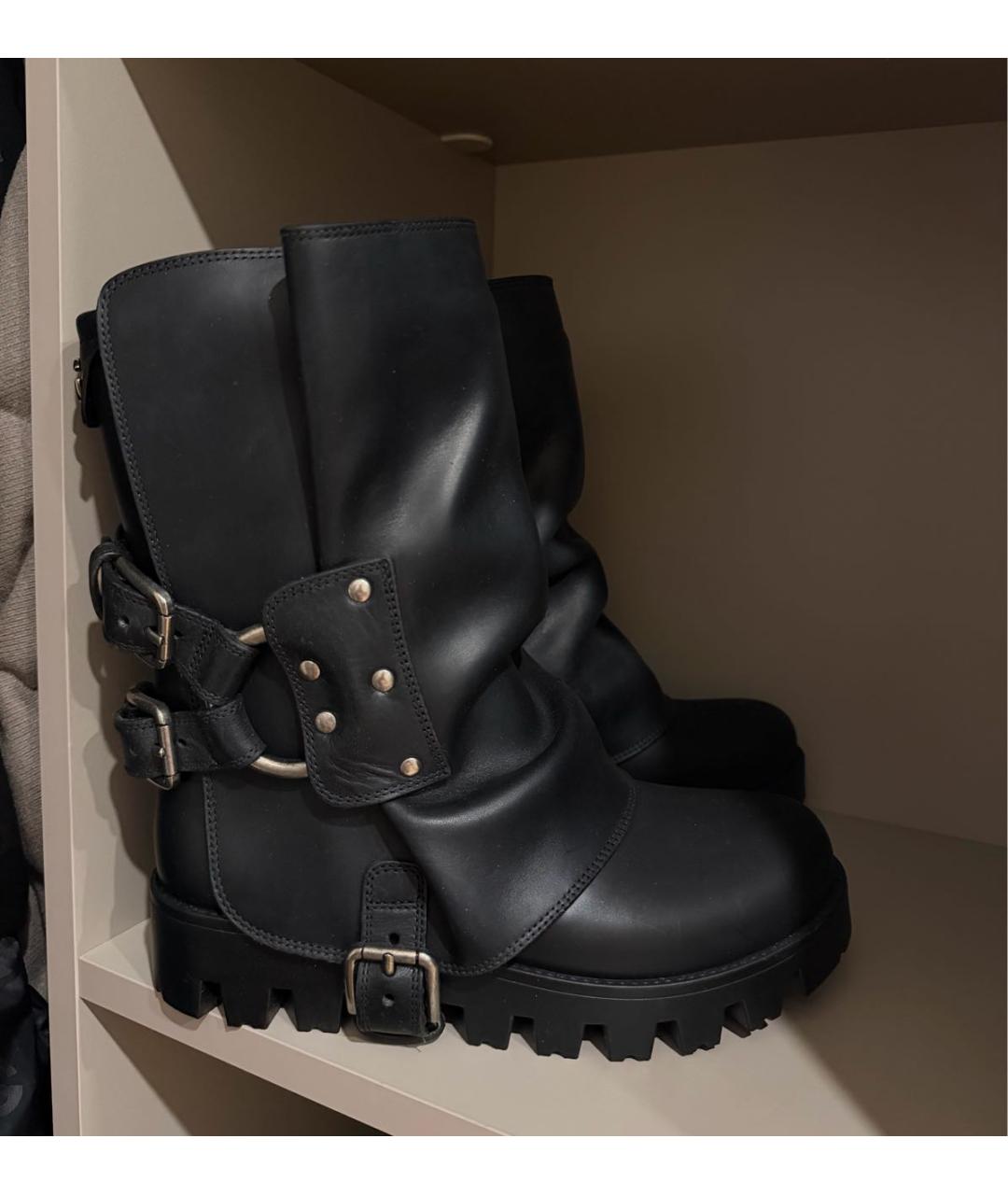 DOLCE&GABBANA Черные полусапоги, фото 8