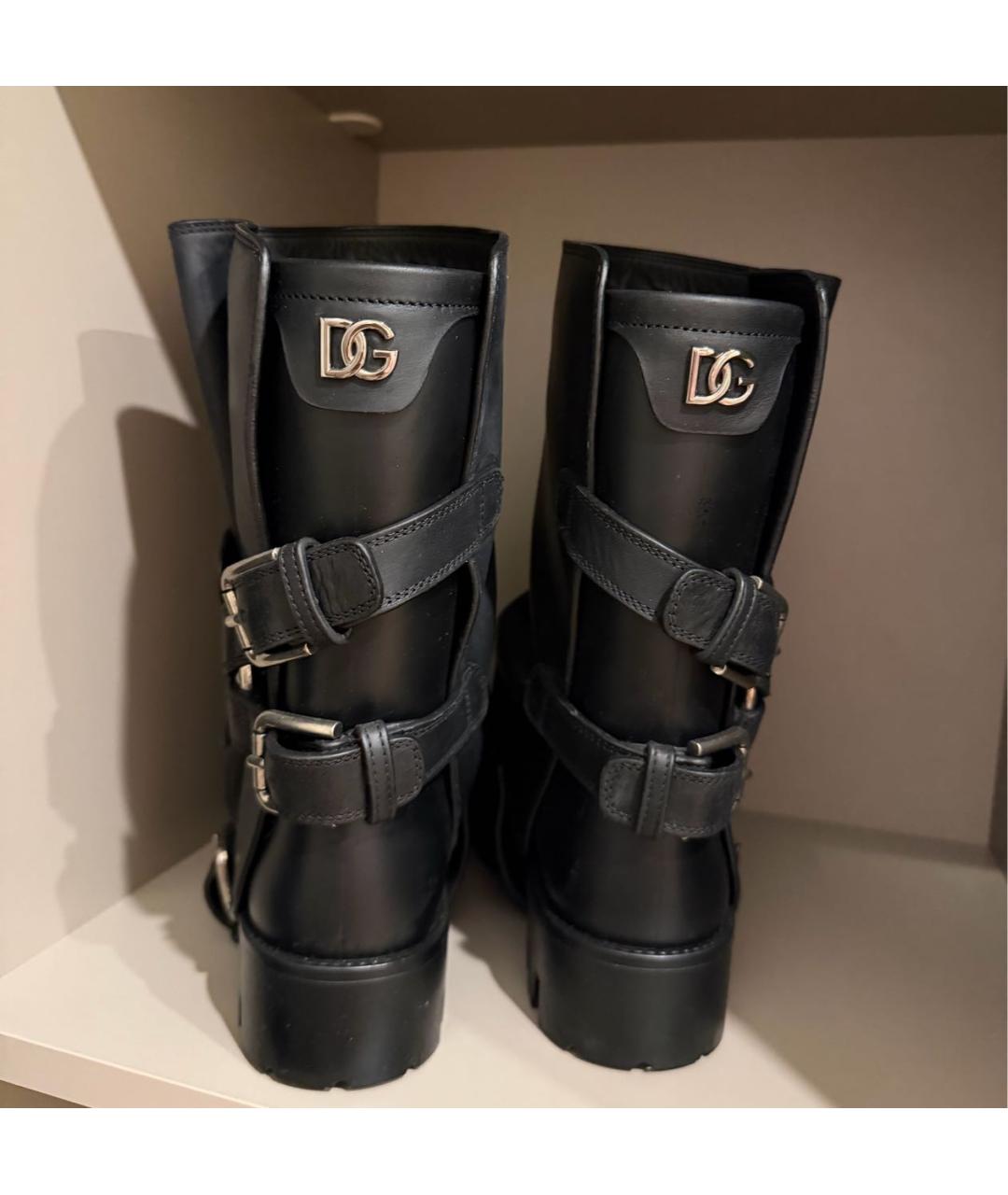 DOLCE&GABBANA Черные полусапоги, фото 4