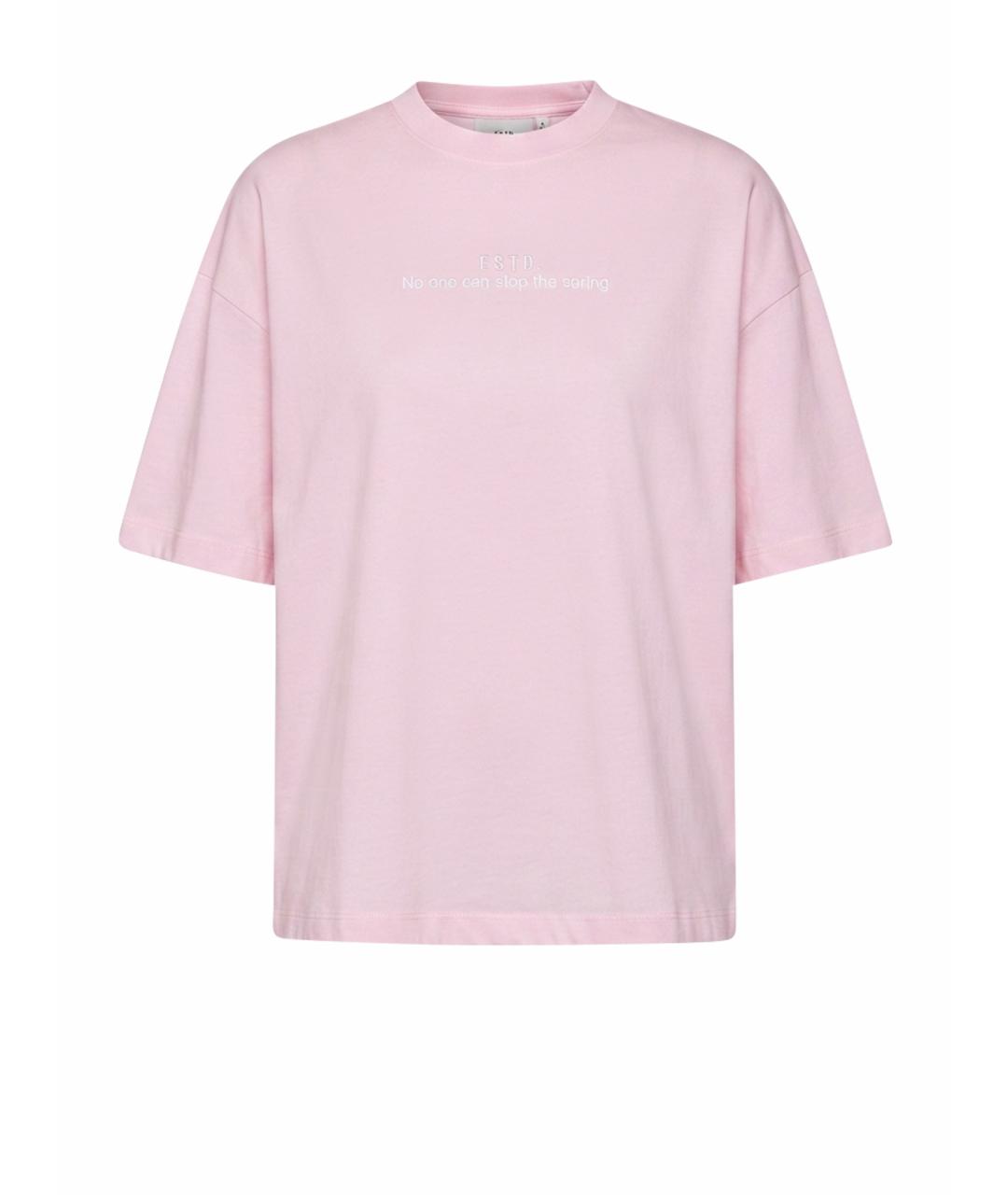 MSGM Розовая хлопковая футболка, фото 1