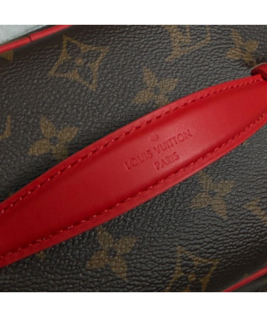 LOUIS VUITTON Коричневая канва косметичка, фото 7