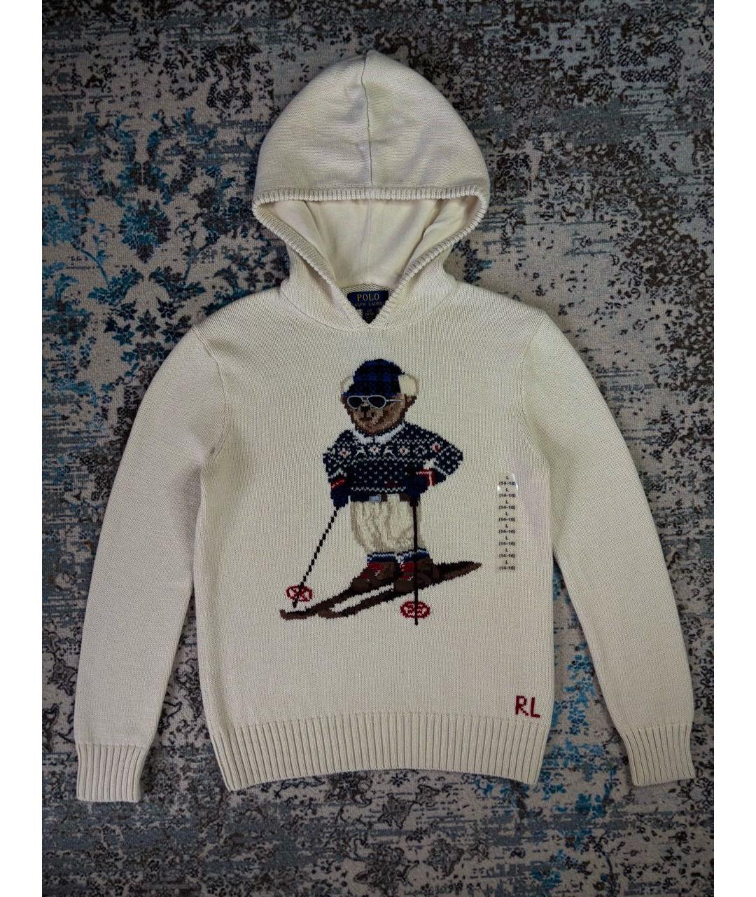 POLO RALPH LAUREN Бежевый хлопковый джемпер / свитер, фото 9