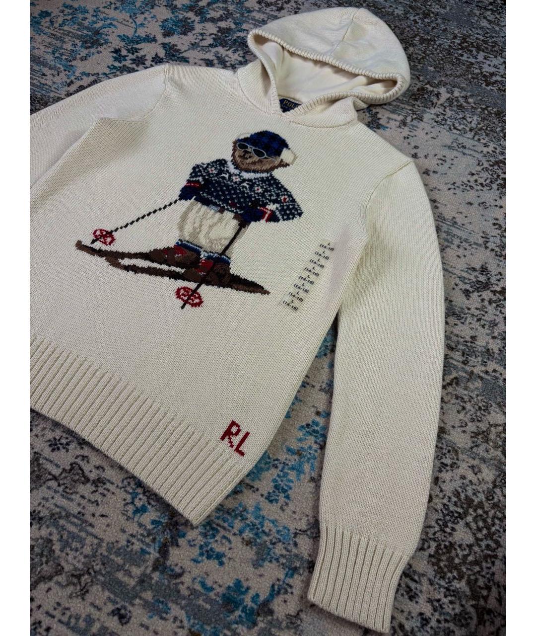 POLO RALPH LAUREN Бежевый хлопковый джемпер / свитер, фото 7