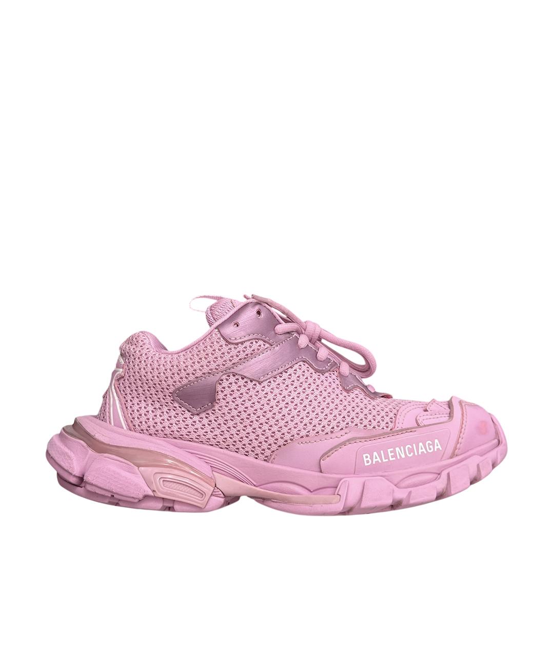 BALENCIAGA Розовые текстильные кроссовки, фото 10