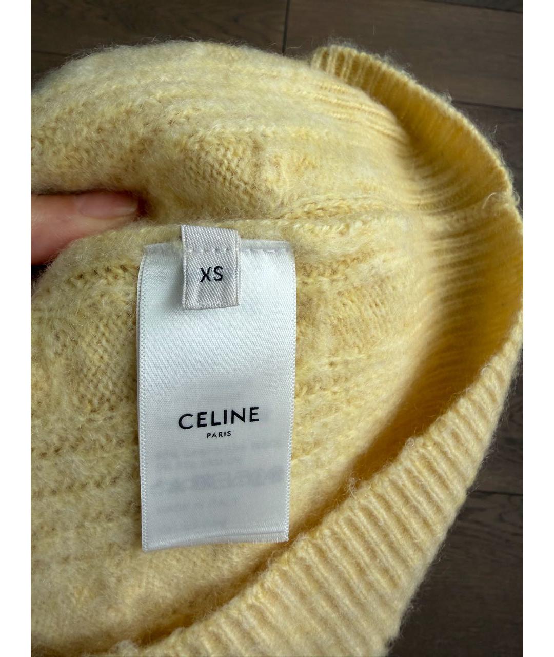 CELINE Желтый кардиган, фото 3