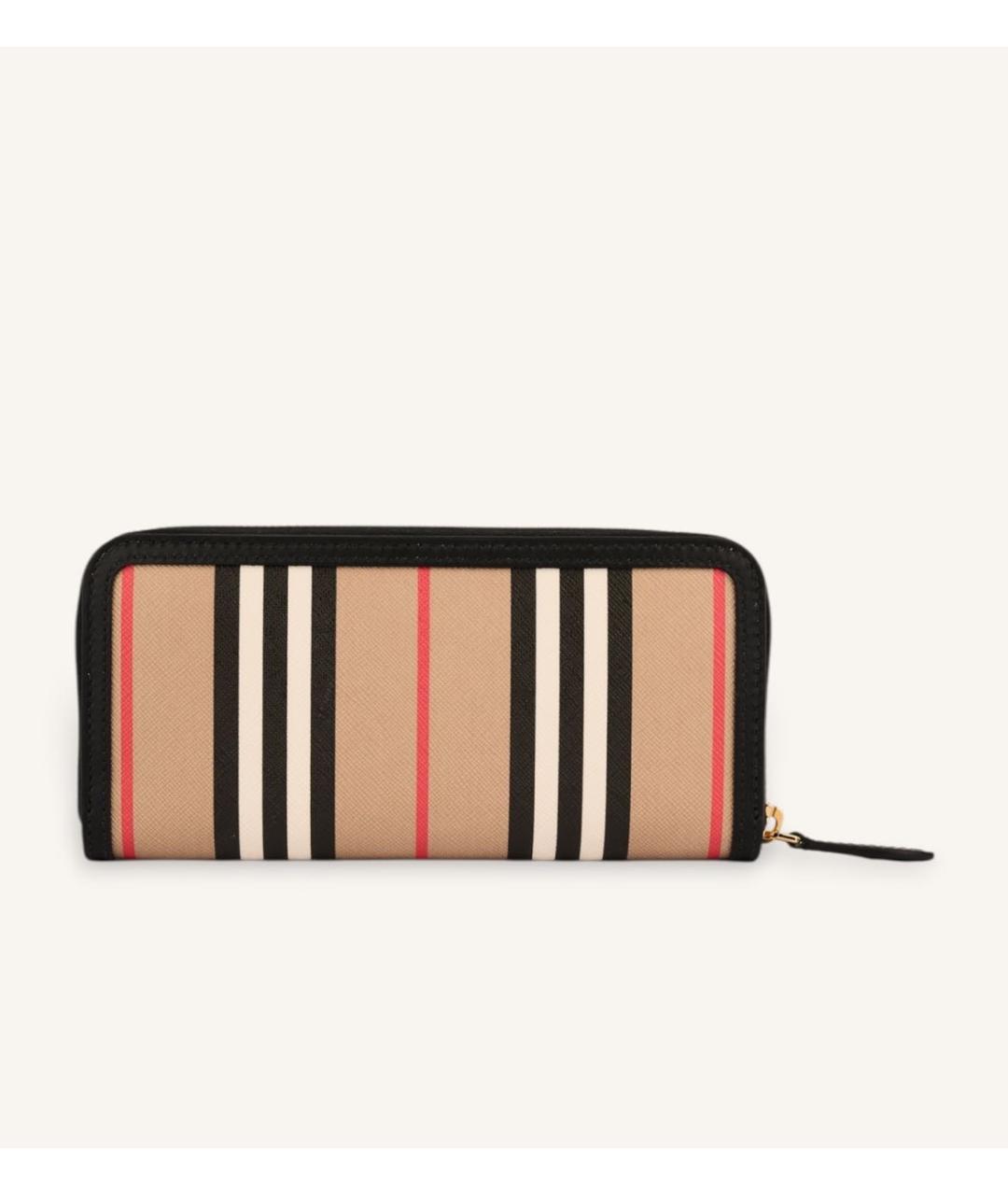 BURBERRY Бежевый кожаный кошелек, фото 2