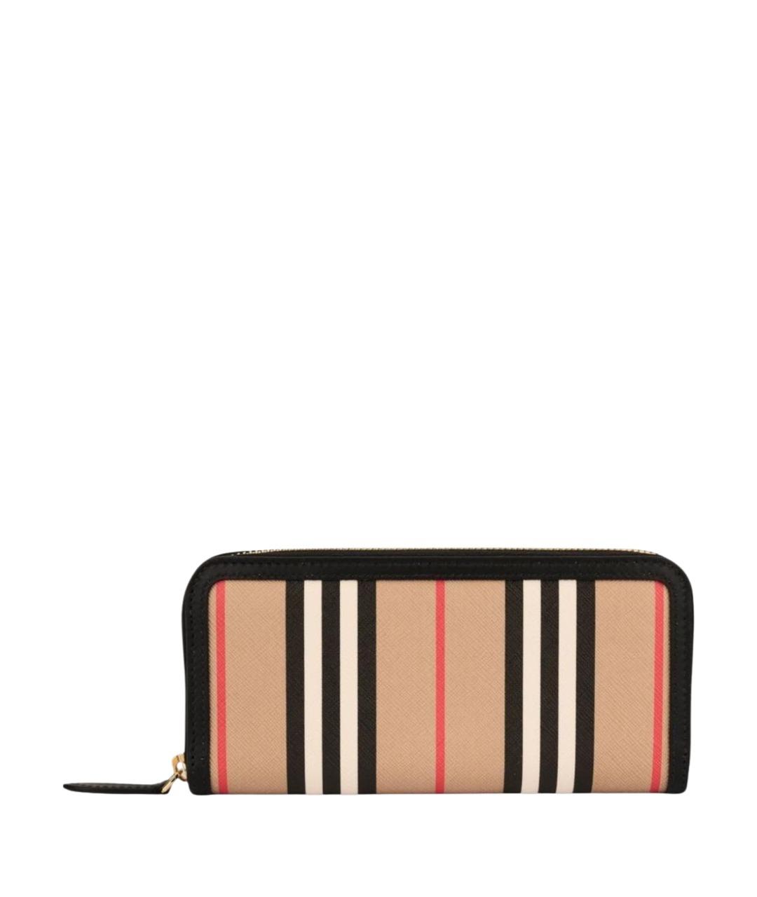 BURBERRY Бежевый кожаный кошелек, фото 1
