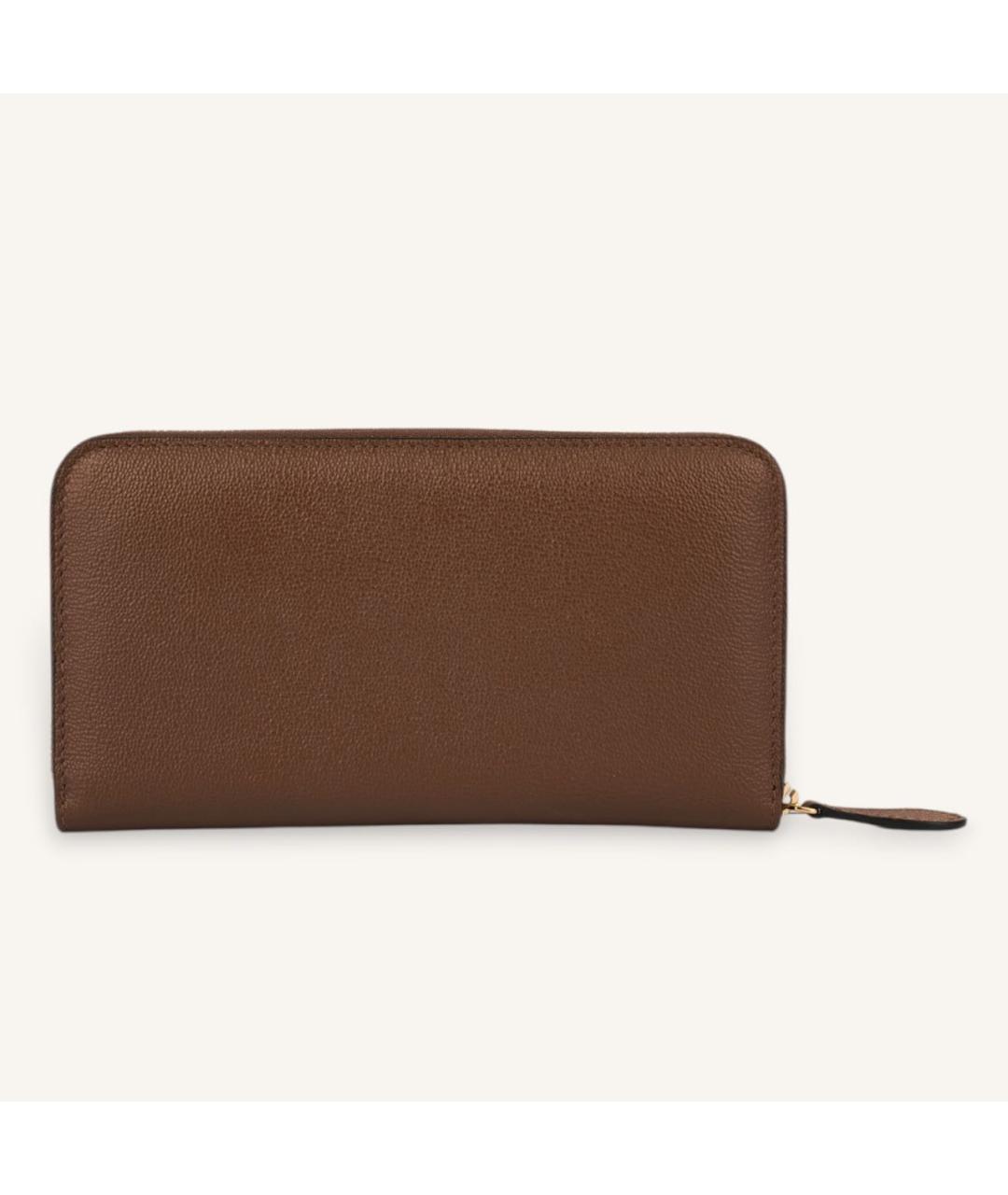 BURBERRY Коричневый кожаный кошелек, фото 2