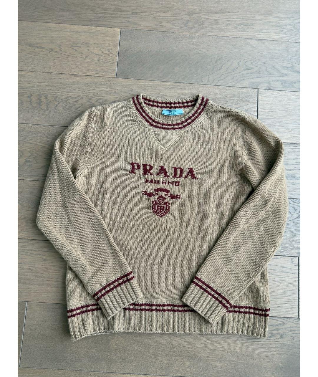 PRADA Бежевый джемпер / свитер, фото 6