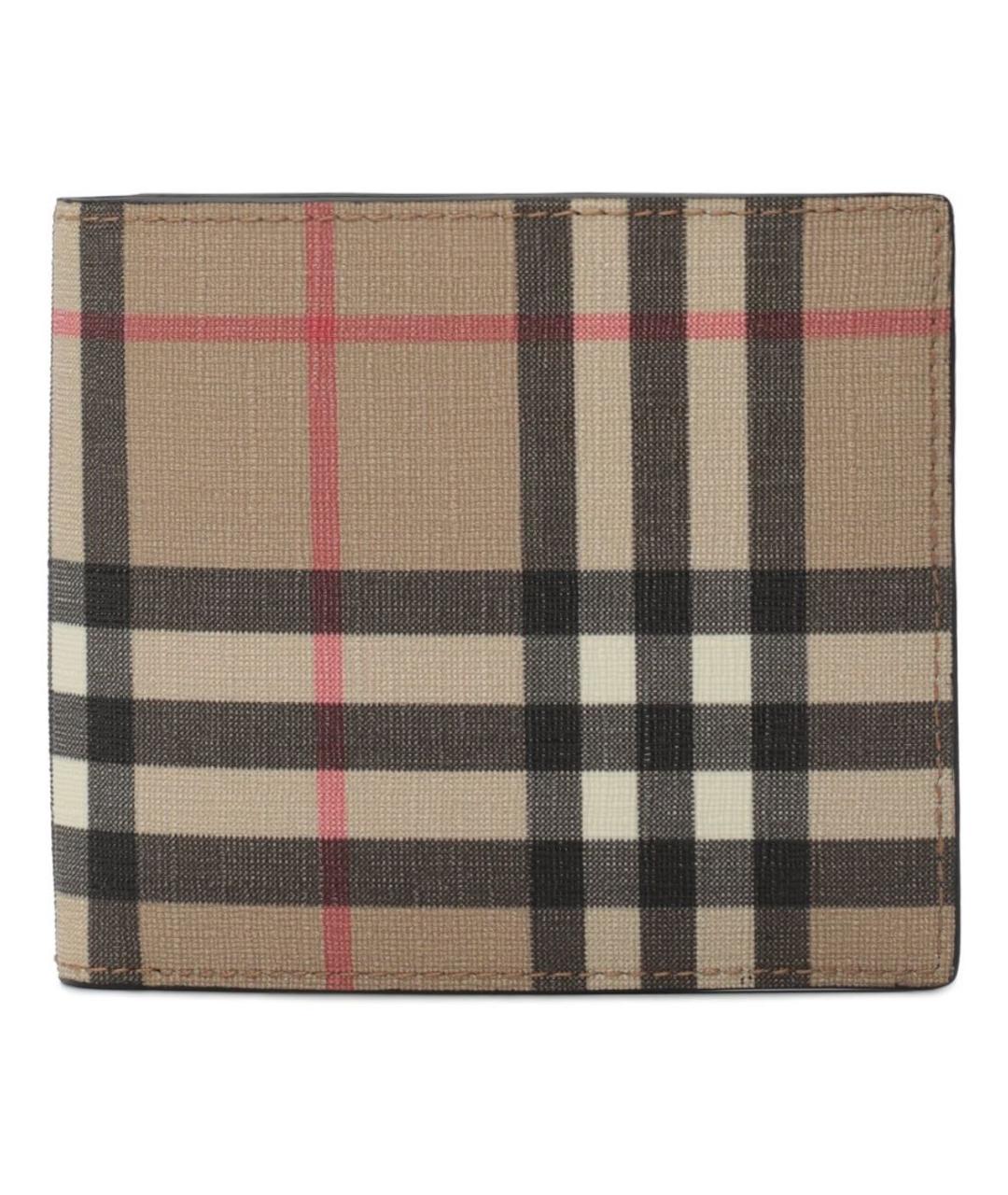BURBERRY Бежевый кожаный кошелек, фото 5