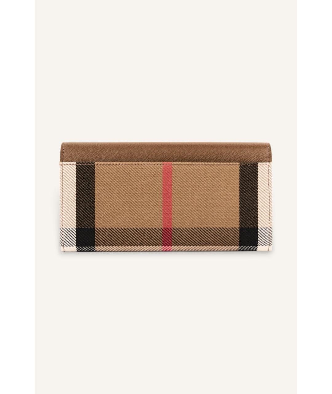 BURBERRY Коричневый кожаный кошелек, фото 2