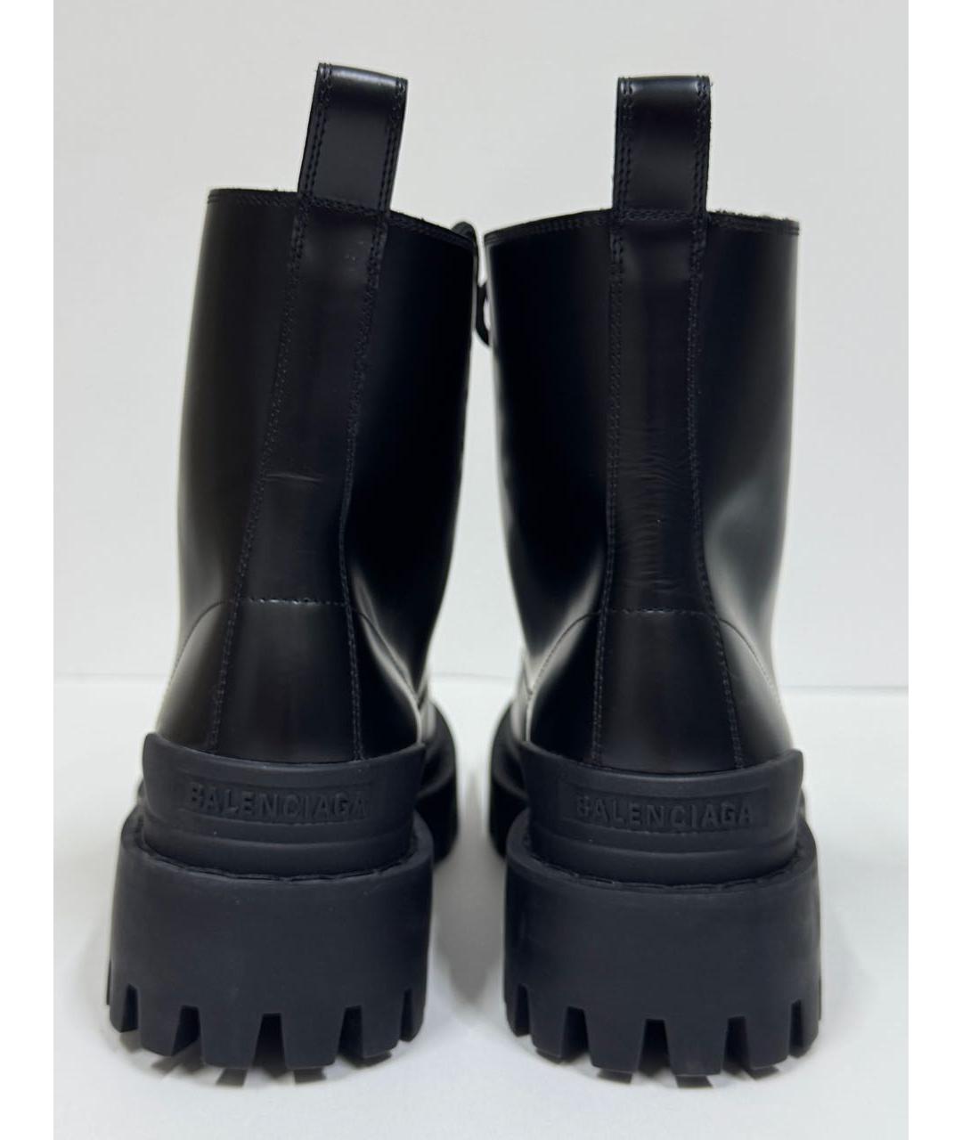 BALENCIAGA Черные кожаные ботинки, фото 6